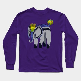 Elephant Peacock :: Imaginary Creatures Long Sleeve T-Shirt